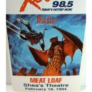 Meat Loaf Backstage Pass Bat Out Of Hell II 1994 Concert Tour Shea's Theatre